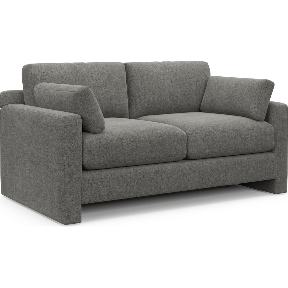 forbes gray loveseat   