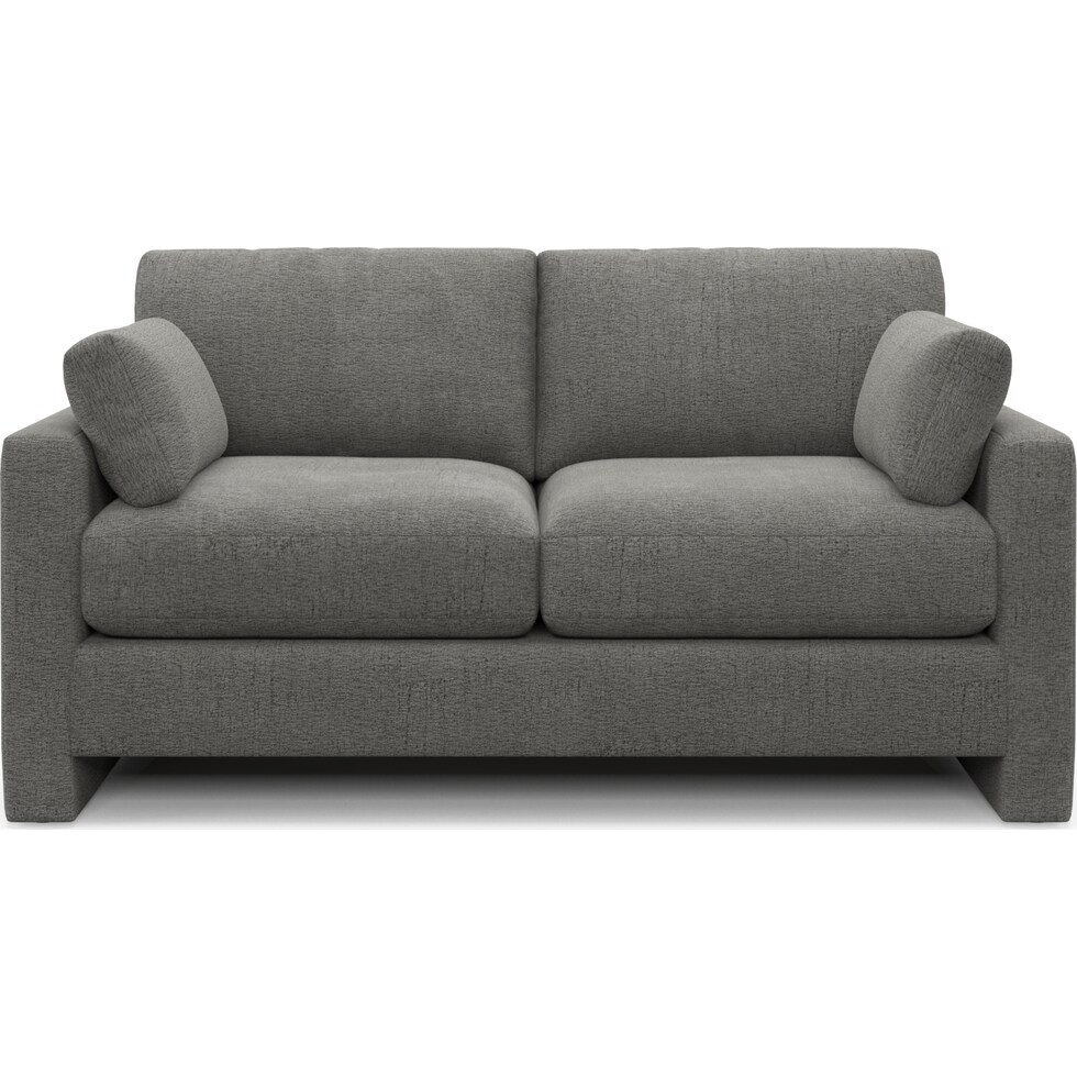 forbes gray loveseat   