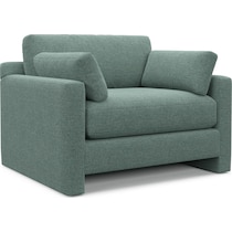 forbes green chair and a half   
