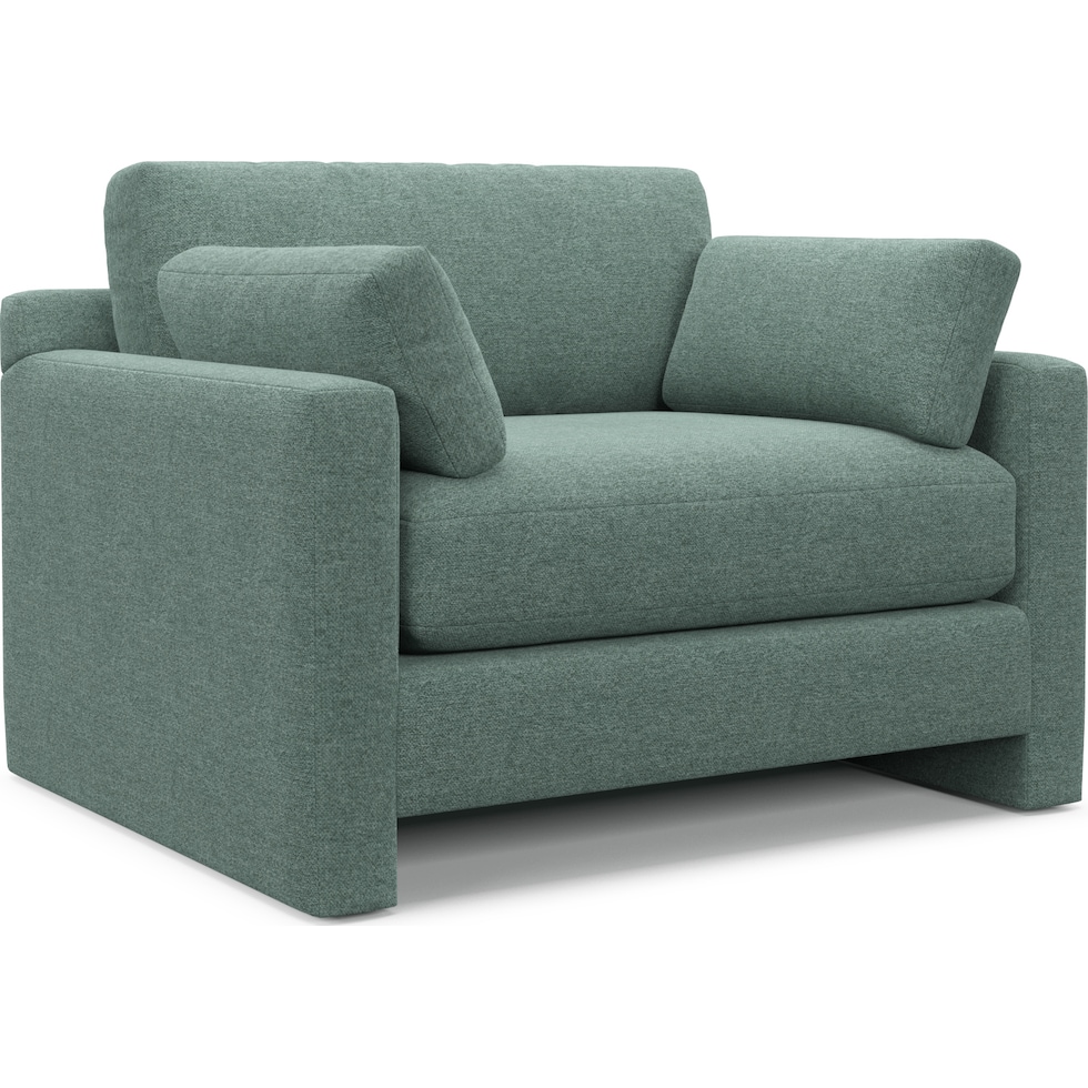 forbes green chair and a half   