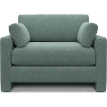 forbes green chair and a half   
