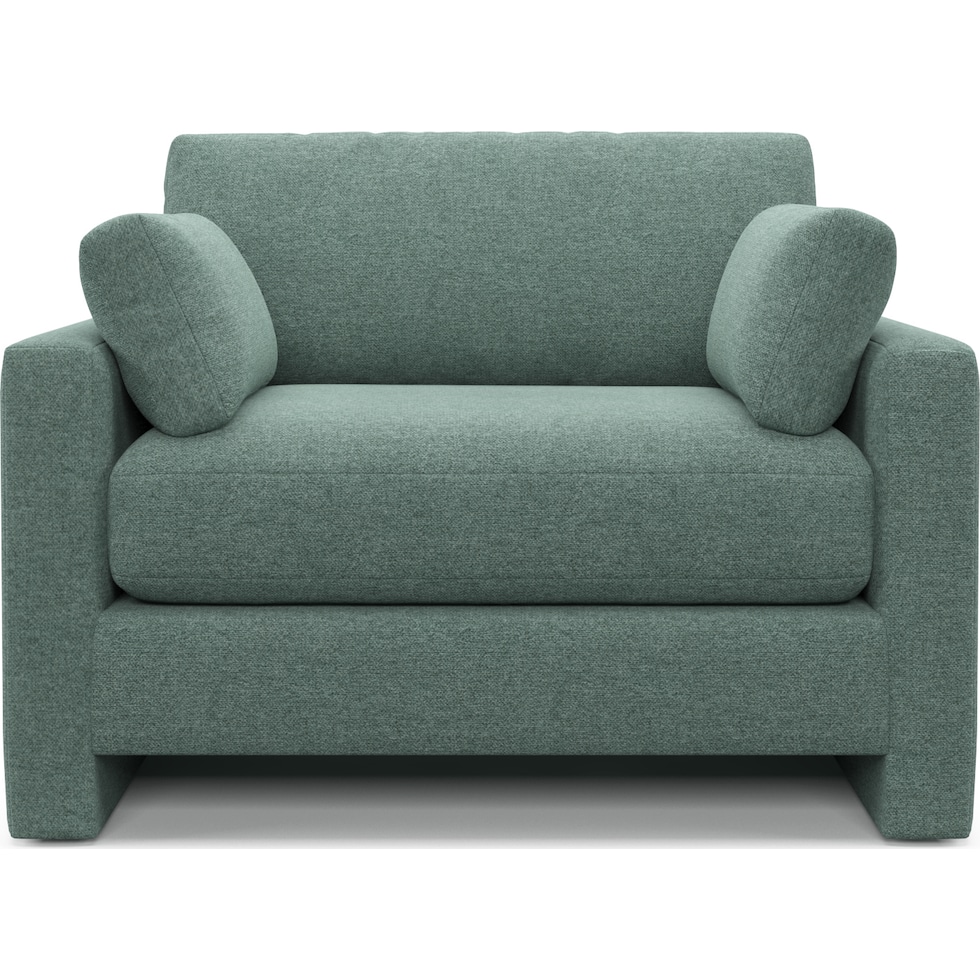forbes green chair and a half   