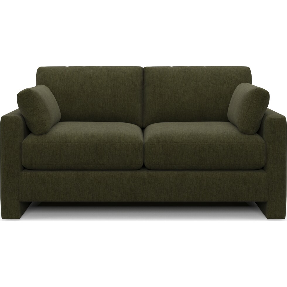 forbes green loveseat   