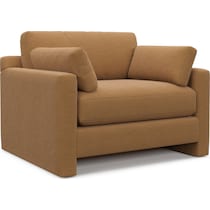 forbes light brown chair and a half   