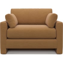 forbes light brown chair and a half   