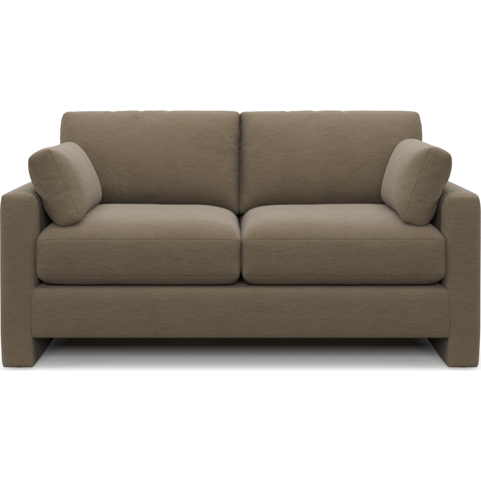 forbes light brown loveseat   