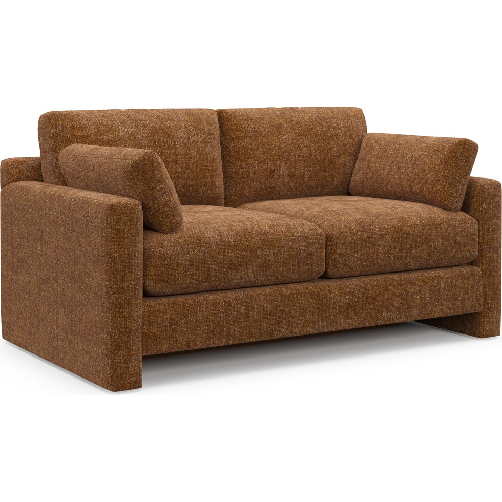 forbes light brown loveseat   