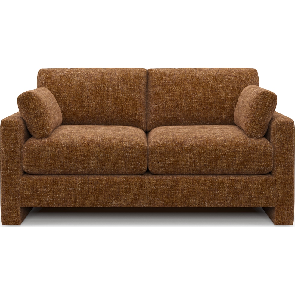 forbes light brown loveseat   