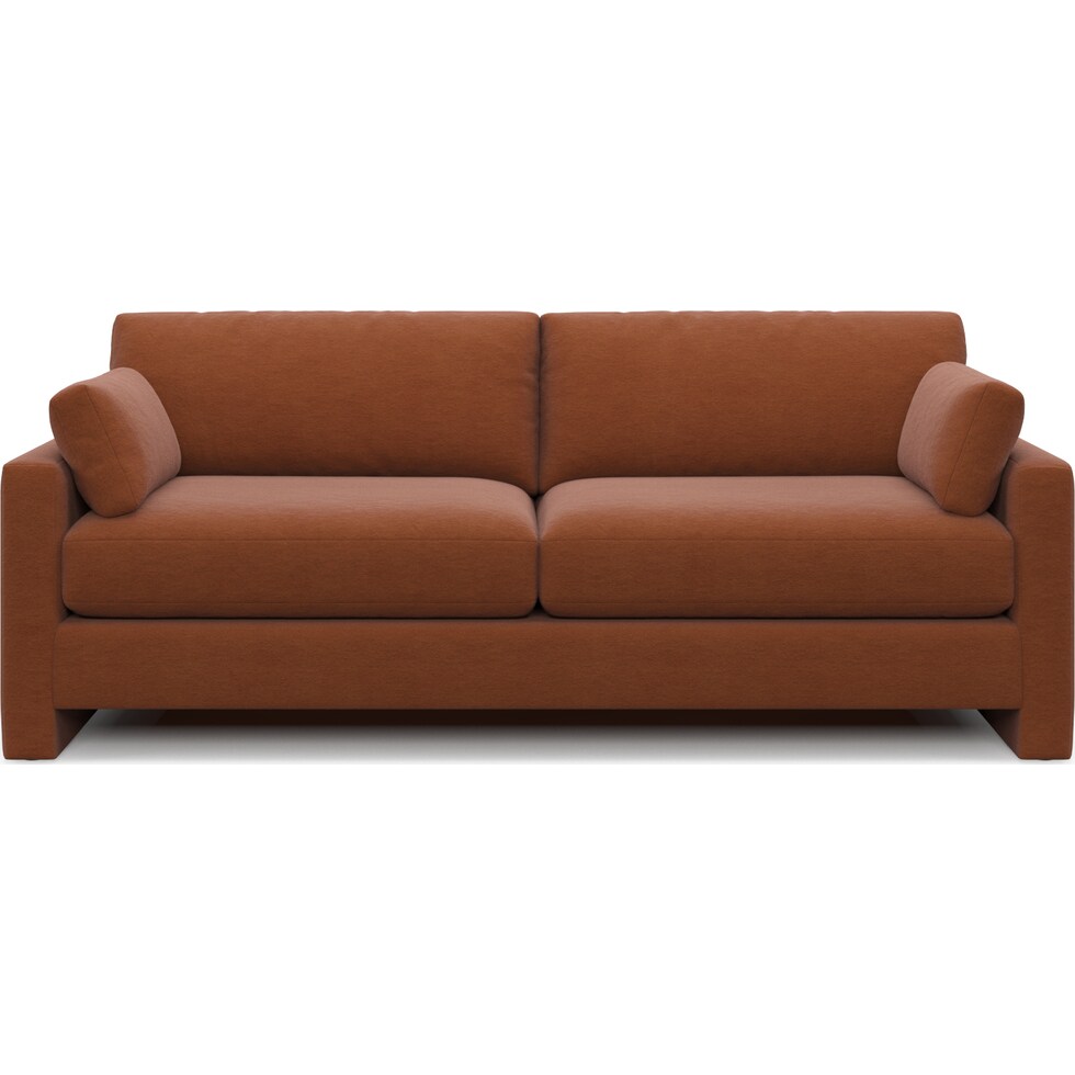 forbes orange sofa   