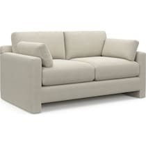 forbes white loveseat   