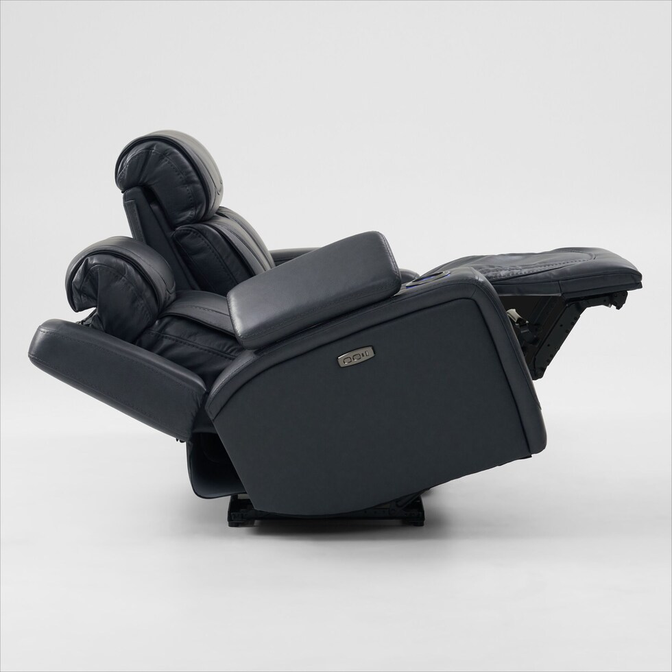 forte blue  pc power reclining living room   
