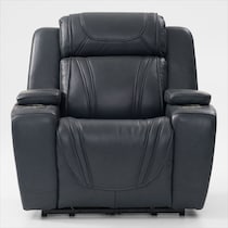 forte blue power recliner   