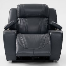 forte blue power recliner   