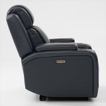forte blue power recliner   