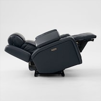 forte blue power recliner   
