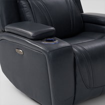 forte blue power recliner   