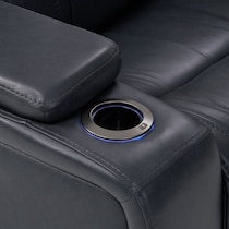 forte blue power recliner   
