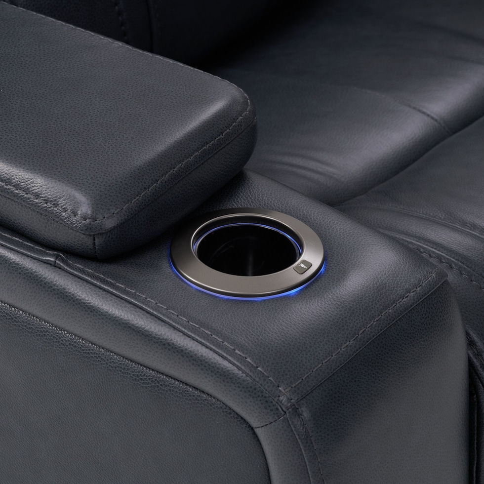 forte blue power recliner   