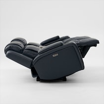 forte blue power reclining loveseat   