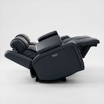 forte blue power reclining loveseat   