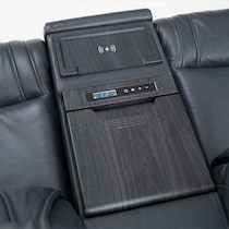 forte blue power reclining loveseat   
