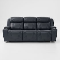 forte blue power reclining sofa   