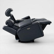 forte blue power reclining sofa   