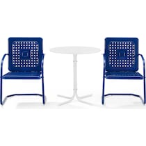 foster blue outdoor dinette   