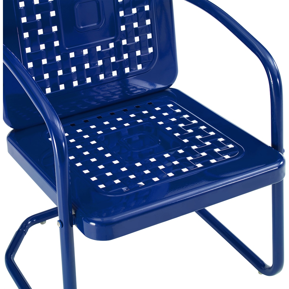 foster blue outdoor dinette   