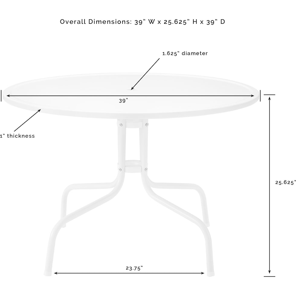 foster blue outdoor dinette   