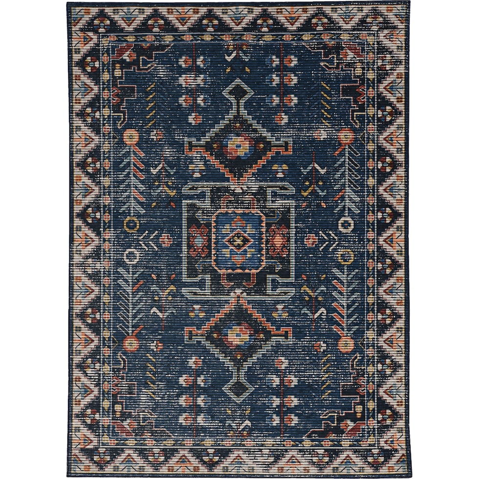 francine blue area rug  x    