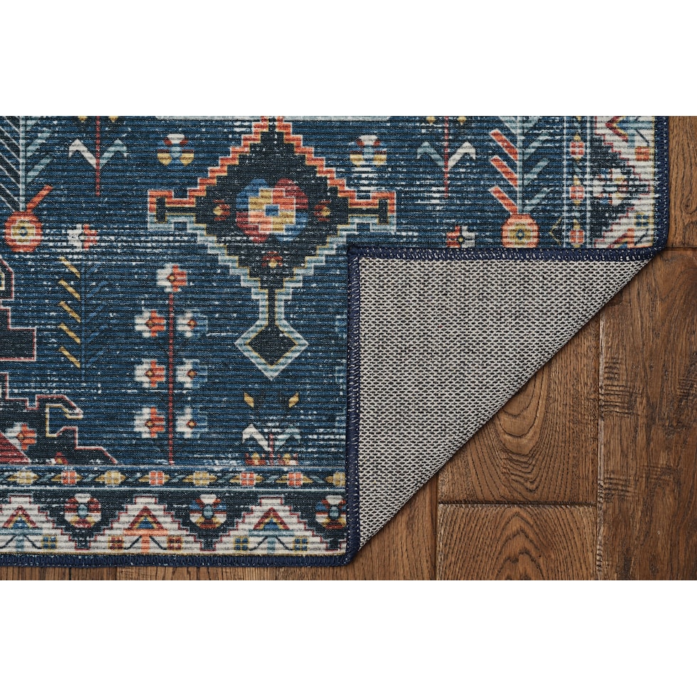 francine blue area rug  x    