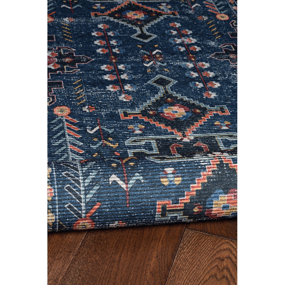 francine blue area rug  x    