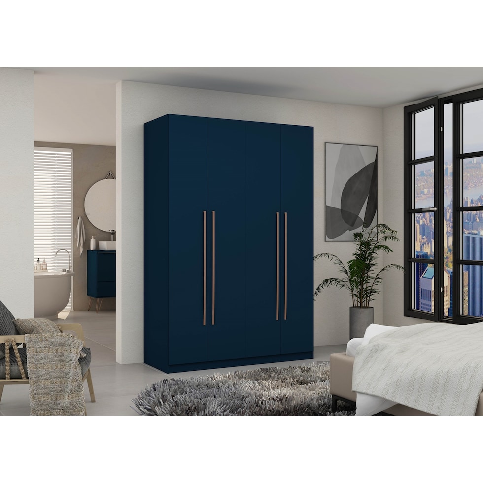 francis blue wardrobe   