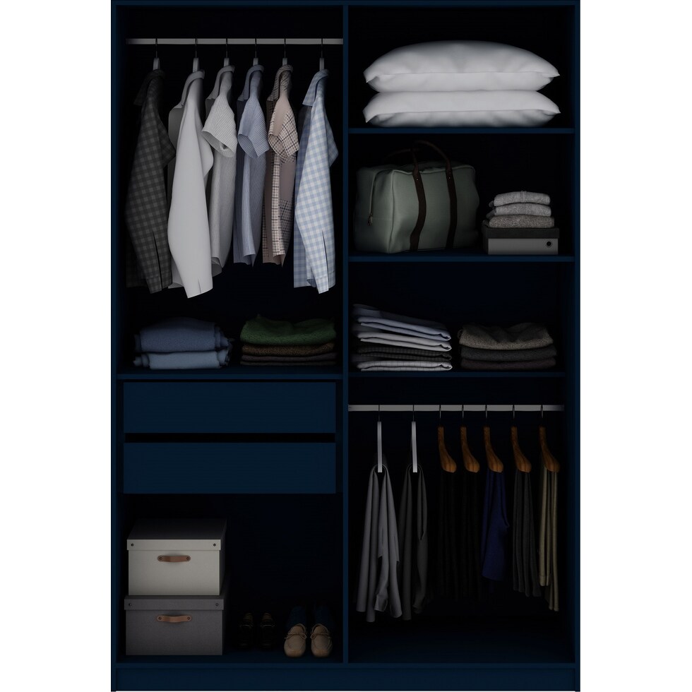 francis blue wardrobe   