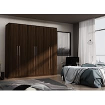 francis dark brown wardrobe   