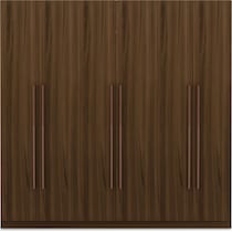 francis dark brown wardrobe   