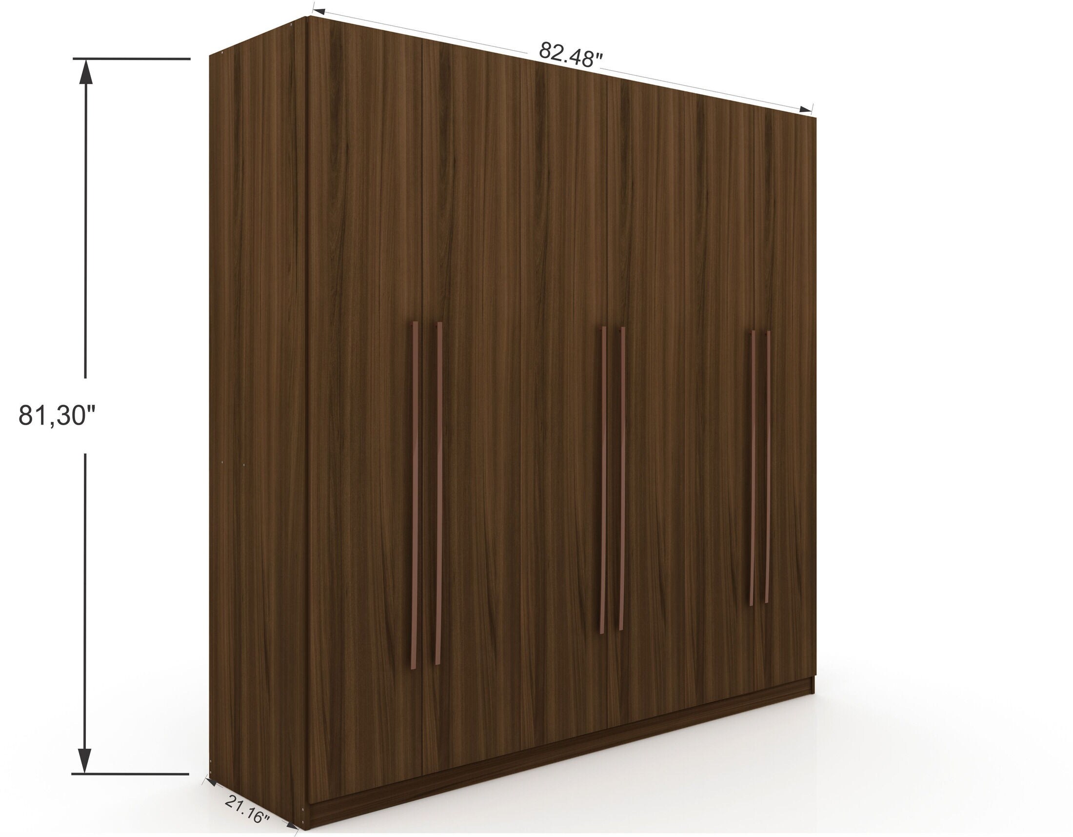 Francis Wardrobe Closet - Brown | Value City Furniture