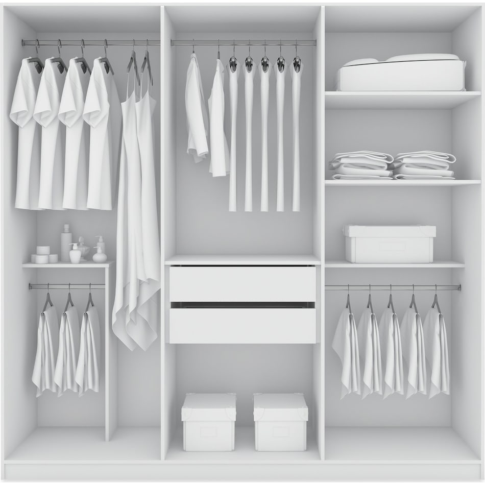 francis white wardrobe   
