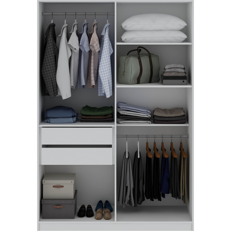 francis white wardrobe   