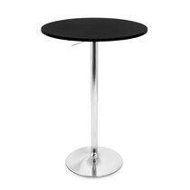 frankie black adjustable bar table   