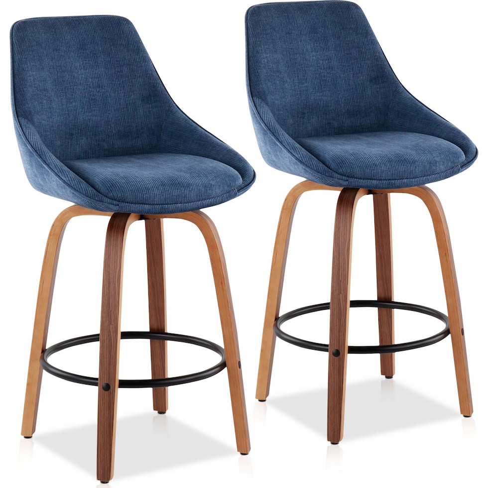 fraser blue counter height stool   