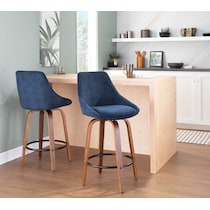 fraser blue counter height stool   