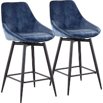 fraser blue counter height stool   