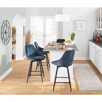 fraser blue counter height stool   