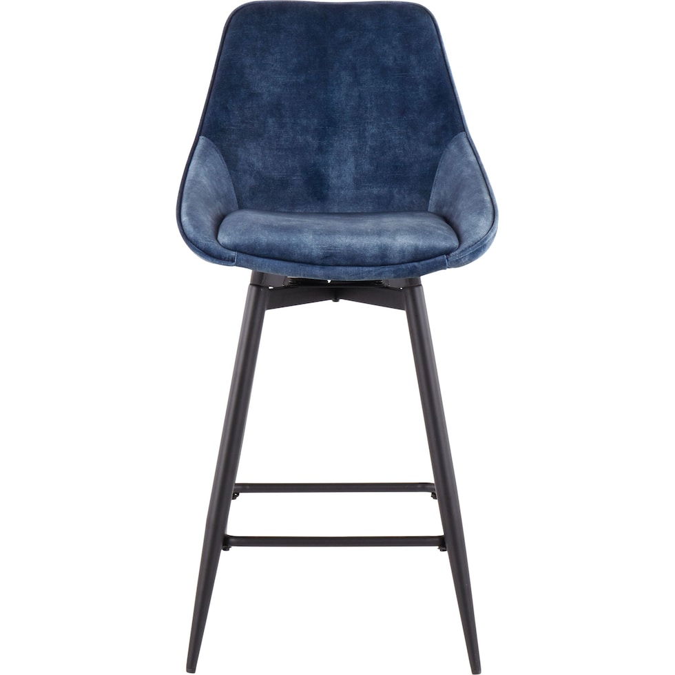 fraser blue counter height stool   