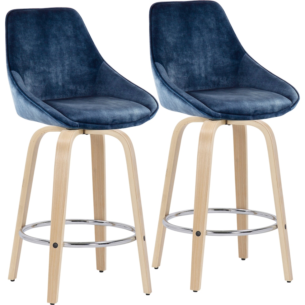 fraser blue counter height stool   