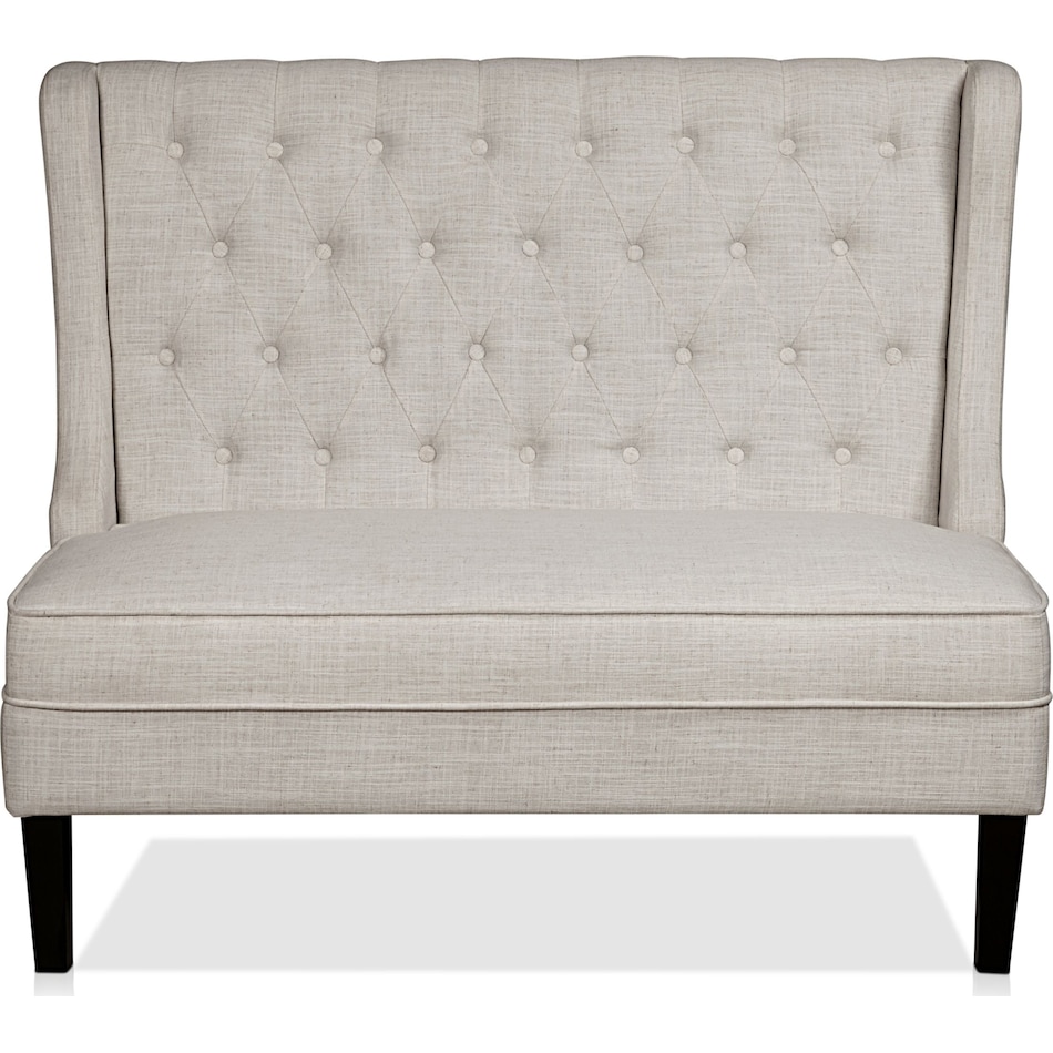 Freddie Entryway Bench Beige Value City Furniture