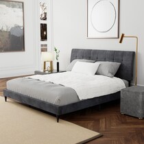 freddie gray king upholstered bed   