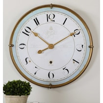 freja white wall clock   